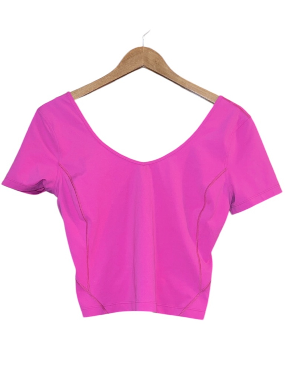 Lululemon Align cropped T-Shirt in pink Size 6 - Picture 4 of 6